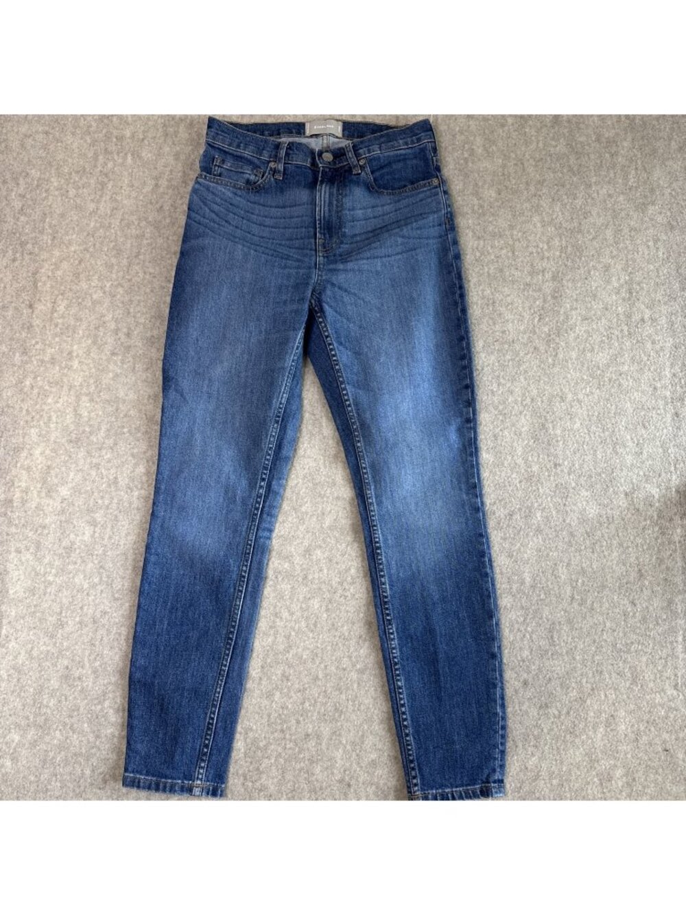 Everlane High Rise Skinny Jeans Womens 27 Medium Wash Ankle Length